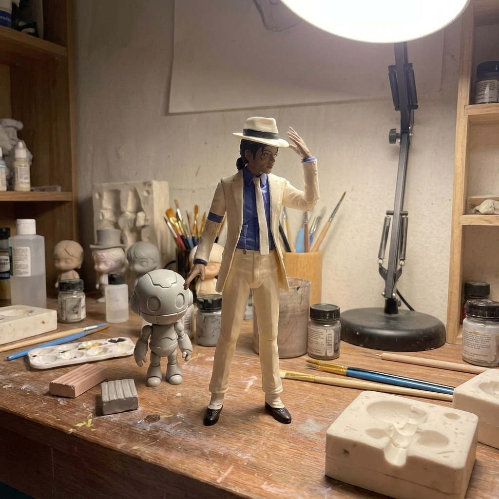 Michael Jackson Smooth Criminal Hand-Crafted Vinyl Figure